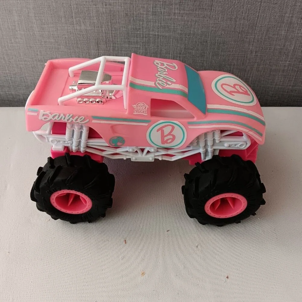 Barbie Hot Wheels Monster Trucks‎ RC Remote Control Vehicle Pink Toy Car WORKS